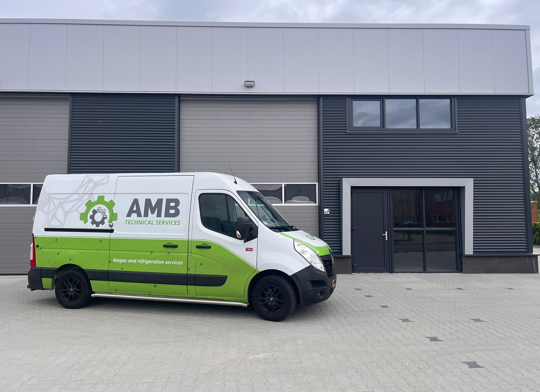 logo AMB Technical Services voor koeltechniek en biogas installaties